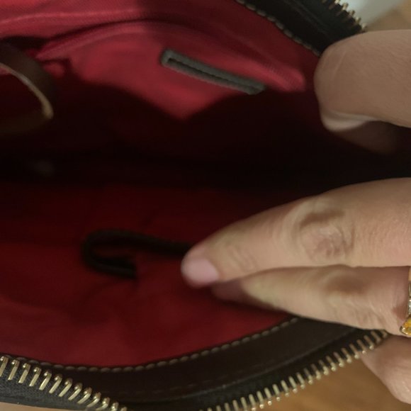 Dooney and Bourke Canvas Signature Checkered Print Bag - Picture 4 of 7